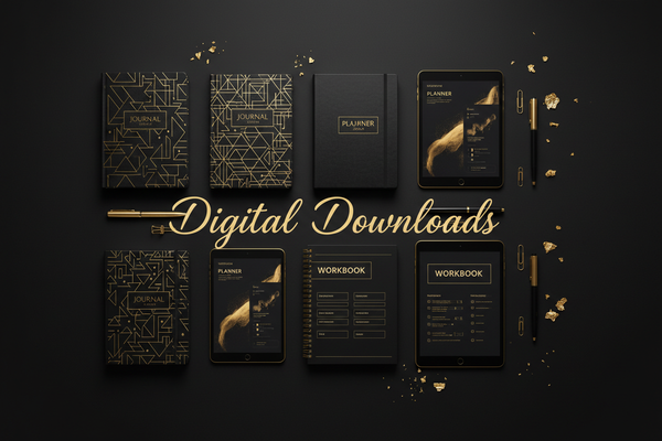 Digital Downloads — Journals, Templates, Planners, Workbooks, Activity Books, Business, Fitness & Health