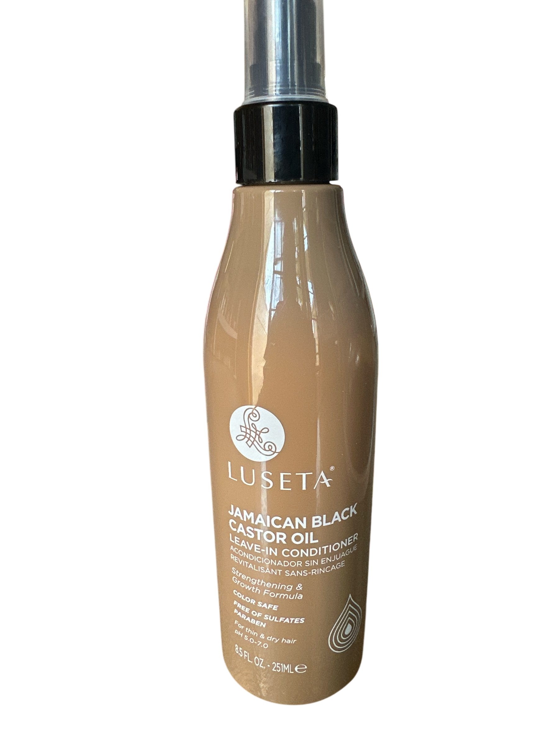 Luseta Jamaican Black Castor Oi Leave In Conditioner Strenghthening & Grow Hair Formula 8.5fl.oz 252ml