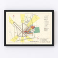 Vintage Map of Alexandria Air Force Base, 1952