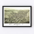 Vintage Map of Montrose, Pennsylvania 1890