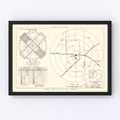 Vintage Map of the Clovis Air Force Base Vicinity, 1952