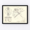 Vintage Map of the Galveston Air Force Base Vicinity, 1952
