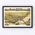 Vintage Map of Morrisville, Pennsylvania 1893