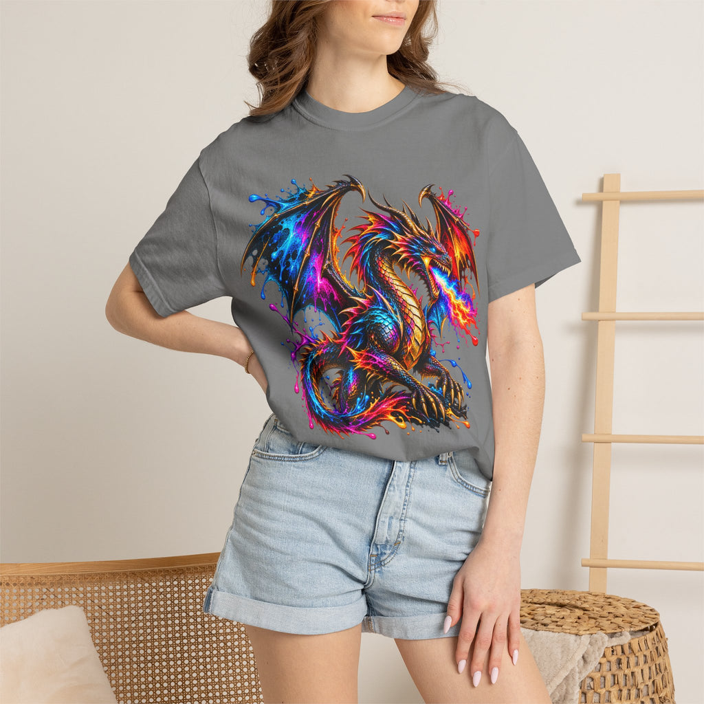 Vibrant Watercolor Dragon T-Shirt