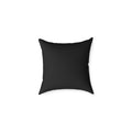 Black Square Throw Pillow - Minimal Modern Accent Cushion for Living Room & Bedroom
