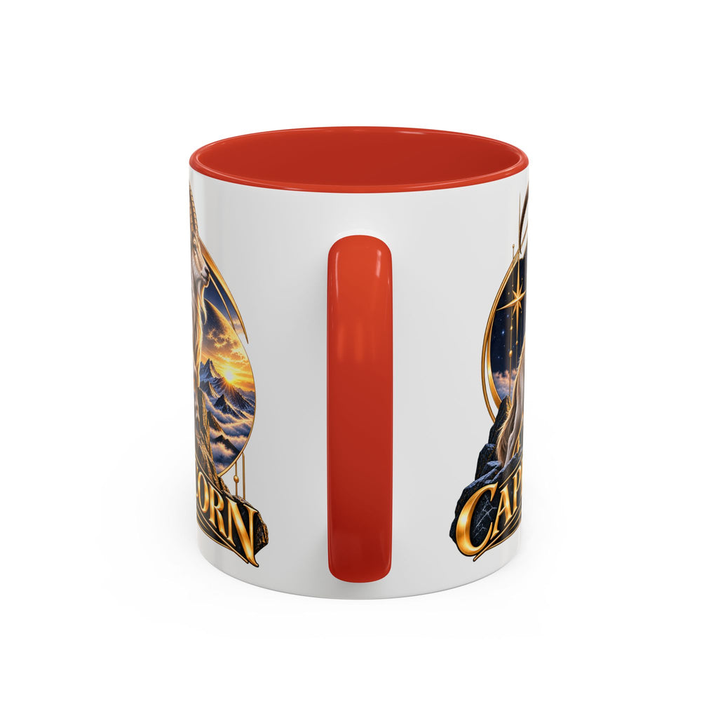Capricorn Zodiac Coffee Mug — Astrological Goat Accent Mug (11/15oz)
