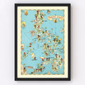 Vintage Map of Philippines 1935