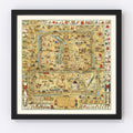 Vintage Map of Beijing, China 1936