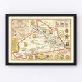 Vintage Map of Schenectady County, New York 1931