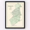Vintage Map of Richmond Hill Queens, New York 1873