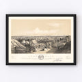 Vintage Map of Lynn, Massachusetts 1856