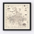 Vintage Map of Montgomery, Alabama 1899
