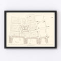 Vintage Map of Fort Charlotte, 1880