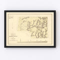 Vintage Map of Marion County, Alabama 1878