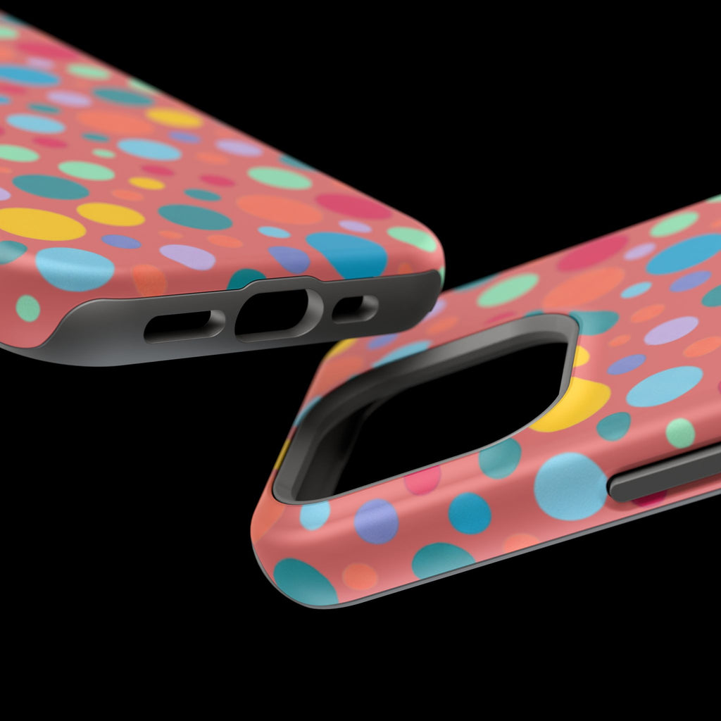 Colorful Polka Dot Magnetic Phone Case — Impact-Resistant, Vibrant Retro Dots