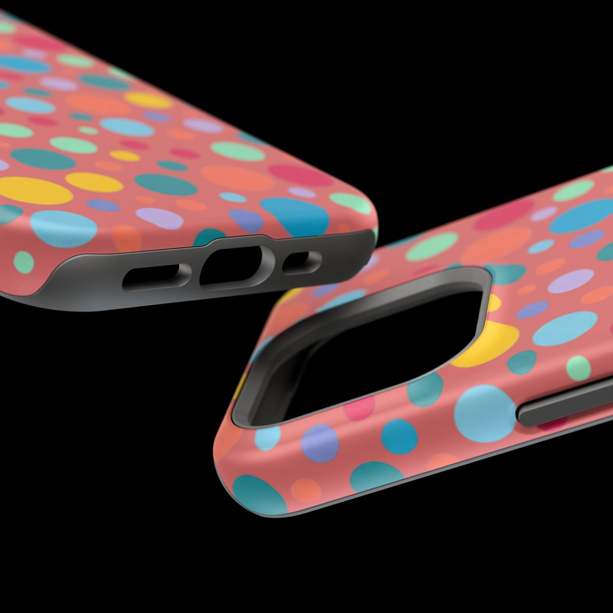 Colorful Polka Dot Magnetic Phone Case — Impact-Resistant, Vibrant Retro Dots