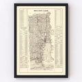 Vintage Map of Mobile County, Alabama 1915