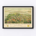 Vintage Map of Seattle, Washington 1909