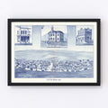 Vintage Map of Colfax, Washington 1889