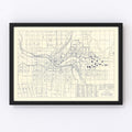 Vintage Map of Washington State University, 1920