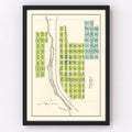 Vintage Map of Malden, Washington 1910