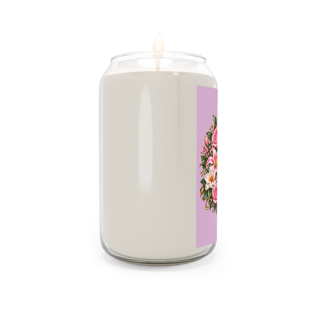Relax, Unwind & Be at Peace Soy Candle — Floral Scented 13.75oz