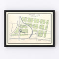 Vintage Map of Texas City, Washington 1910