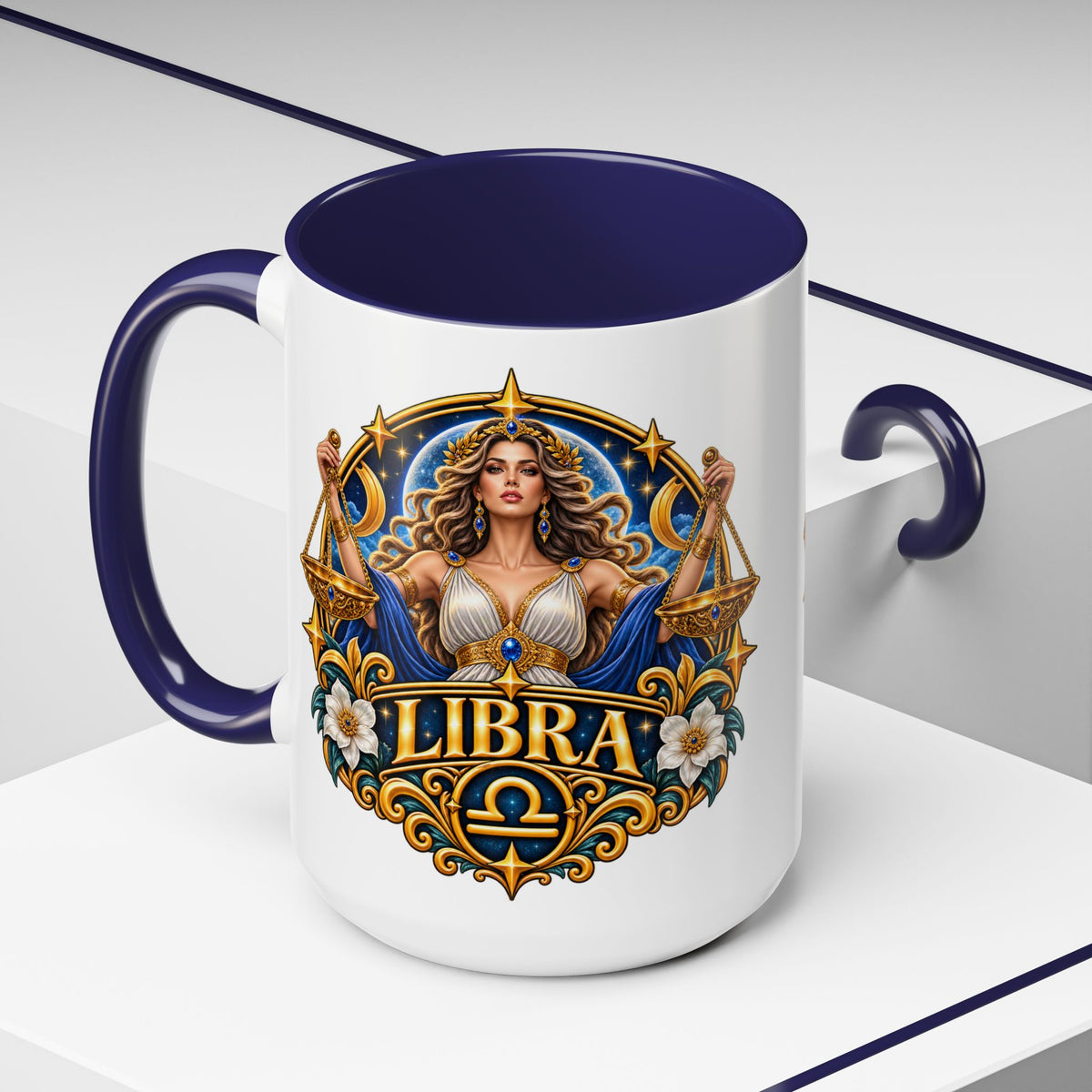 Libra Zodiac Coffee Mug – Elegant Horoscope Astrology Gift (11/15oz)