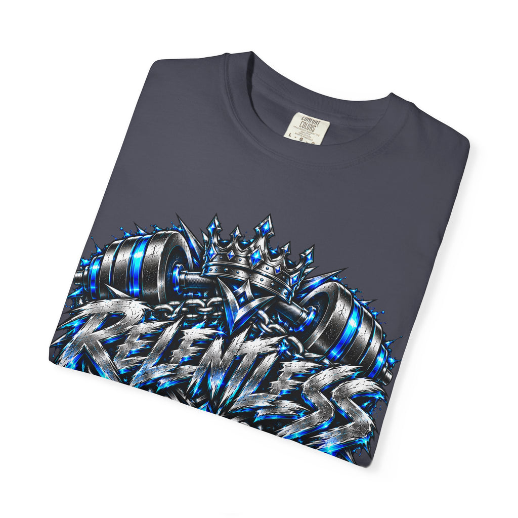 T-Shirt — Metallic Crown Graffiti Heart Graphic Tee