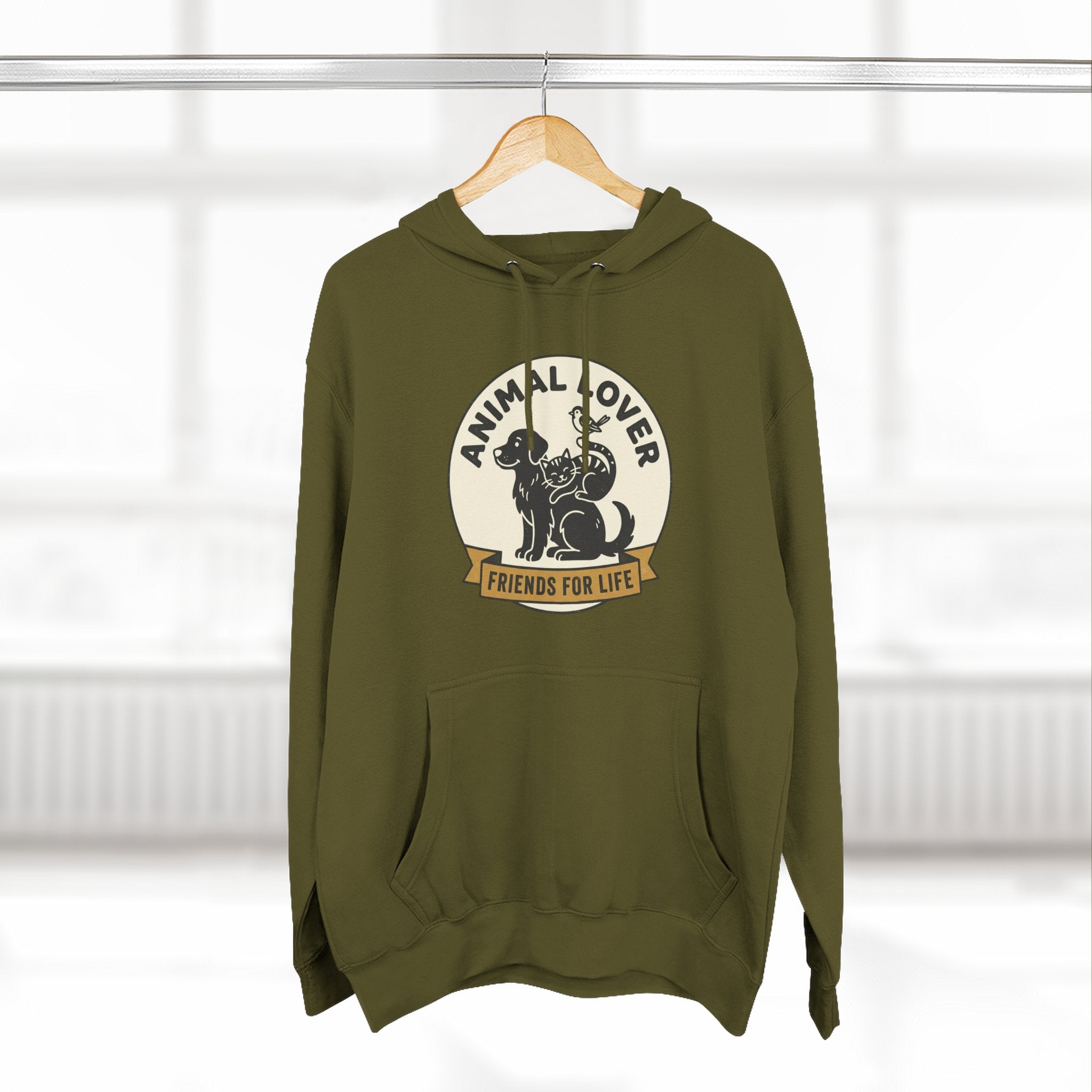 Animal Lover Hoodie – Friends For Life Graphic Pullover