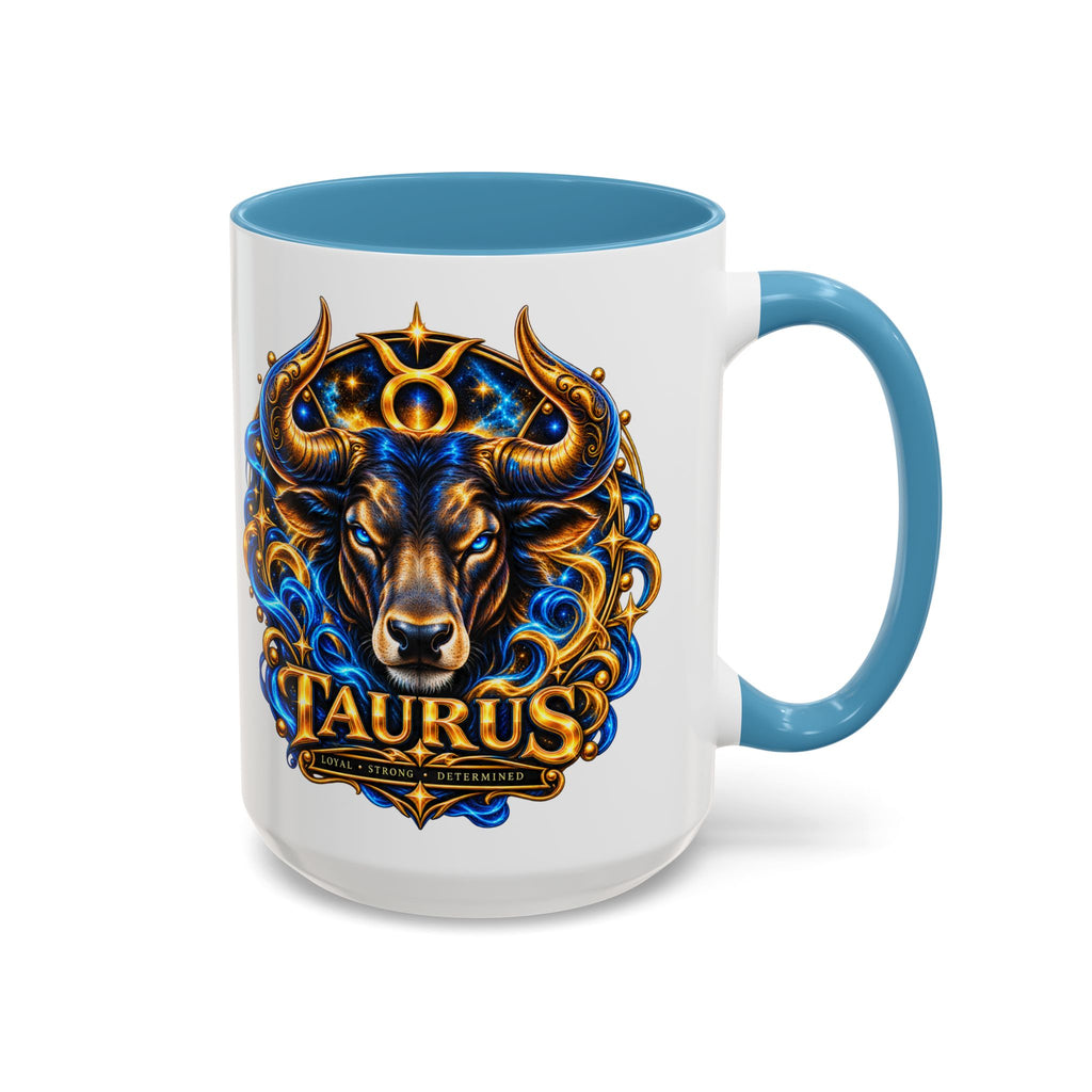 Taurus Coffee Mug — Zodiac Bull Accent Mug (11/15oz)