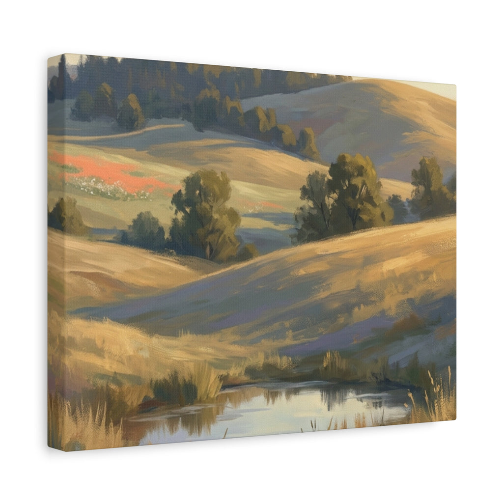 Coastal Cliff Canvas Wall Art — Lone Pine Seascape Matte Stretched Print