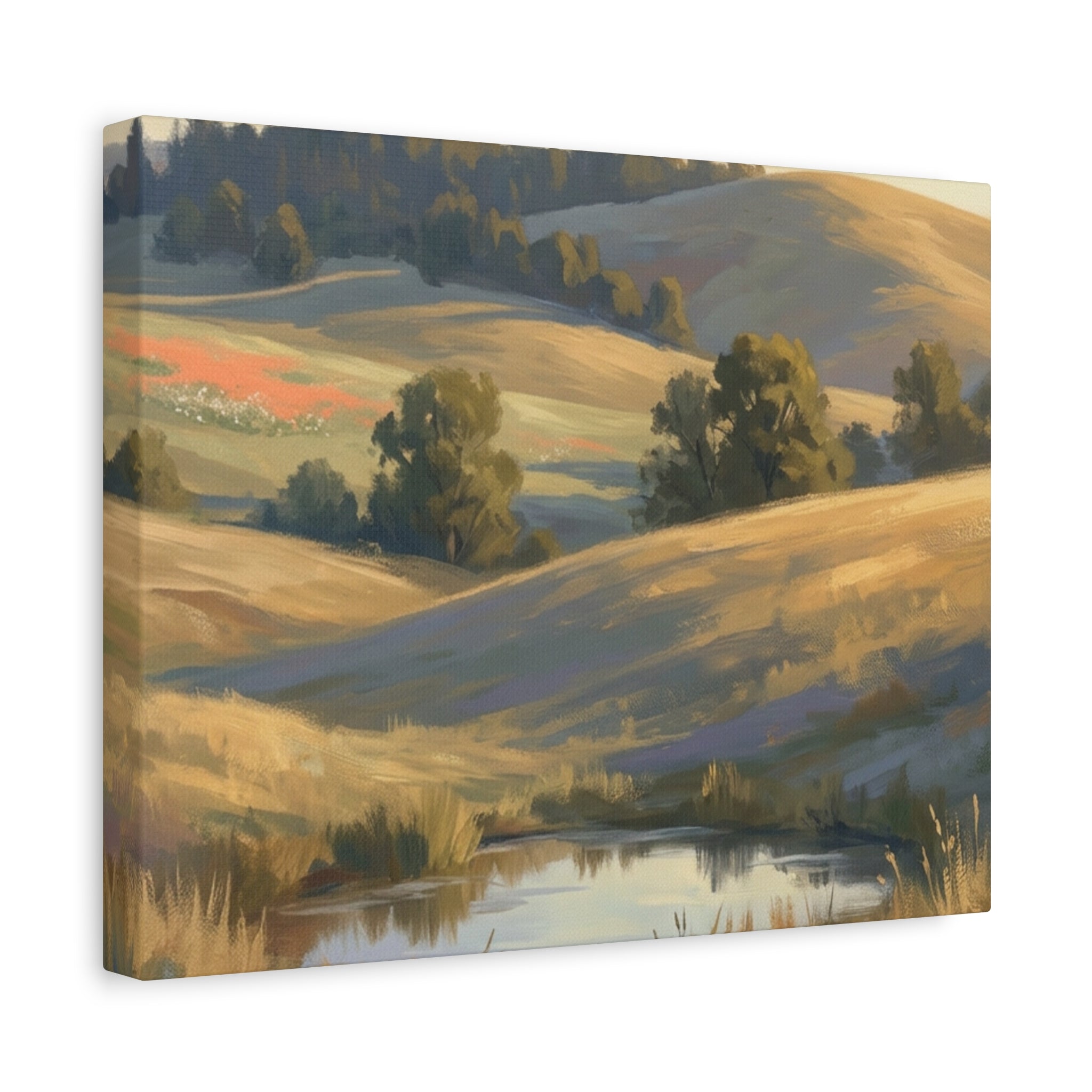 Coastal Cliff Canvas Wall Art — Lone Pine Seascape Matte Stretched Print