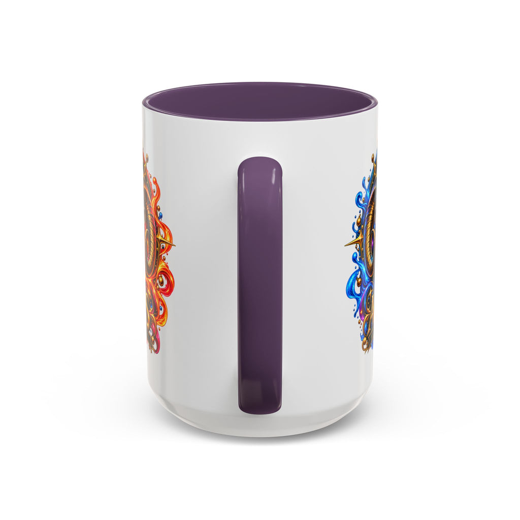 Aries Zodiac Coffee Mug — Colorful Ram Astrology Accent Mug (11/15oz)