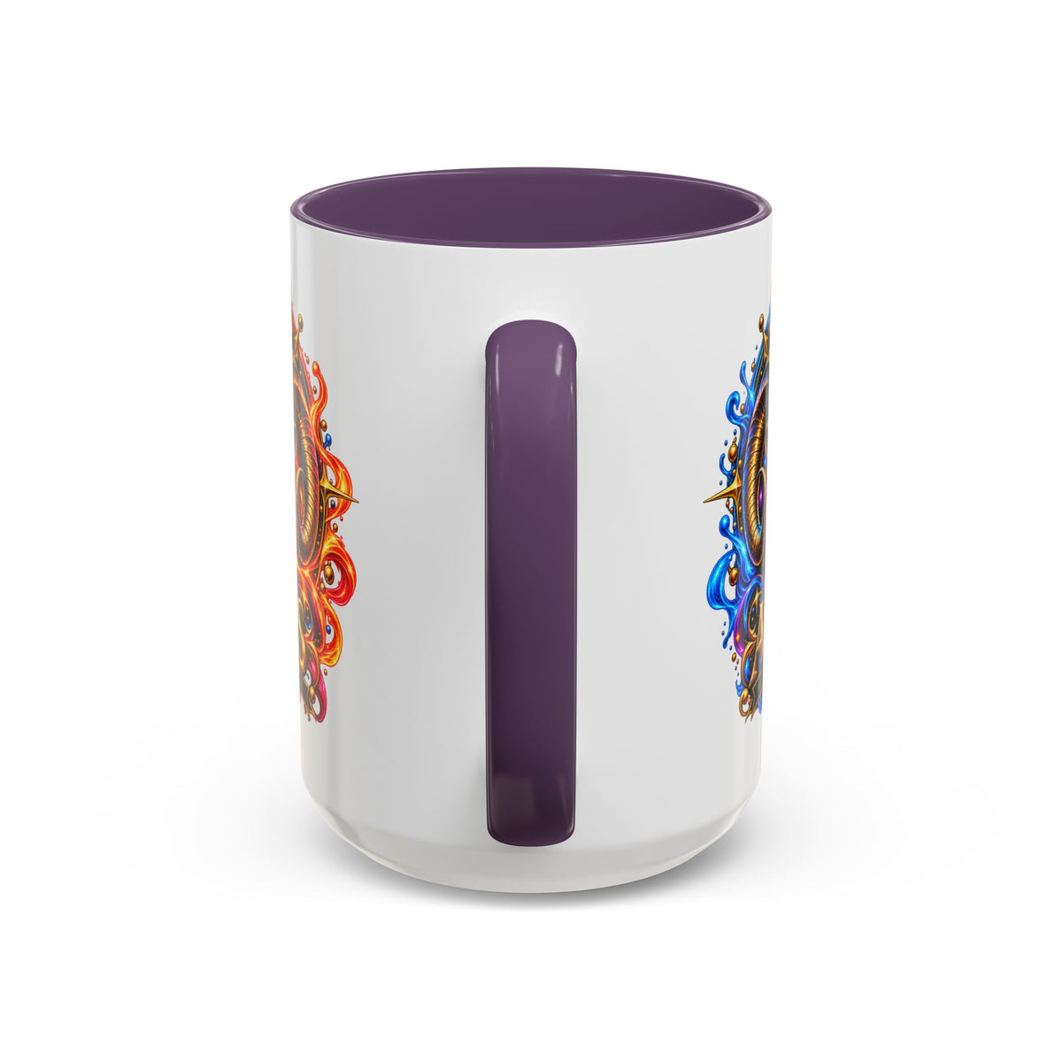 Aries Zodiac Coffee Mug — Colorful Ram Astrology Accent Mug (11/15oz)