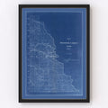 Vintage Map of Shoshone County, Idaho 1907