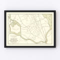 Vintage Map of Jamaica Park, Massachusetts 1876
