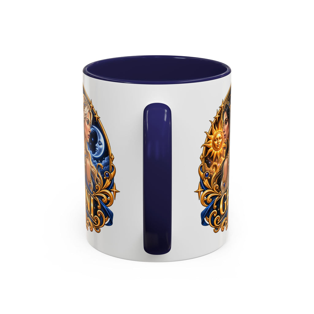 Gemini Zodiac Coffee Mug — Gemini Sign Astrology Accent Mug (11/15oz)