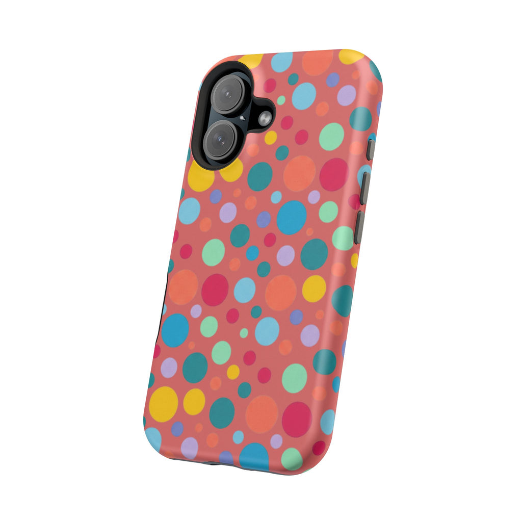 Colorful Polka Dot Magnetic Phone Case — Impact-Resistant, Vibrant Retro Dots