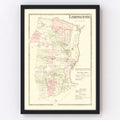 Vintage Map of Limington, Pennsylvania 1872
