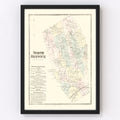 Vintage Map of North Berwick, Pennsylvania 1872