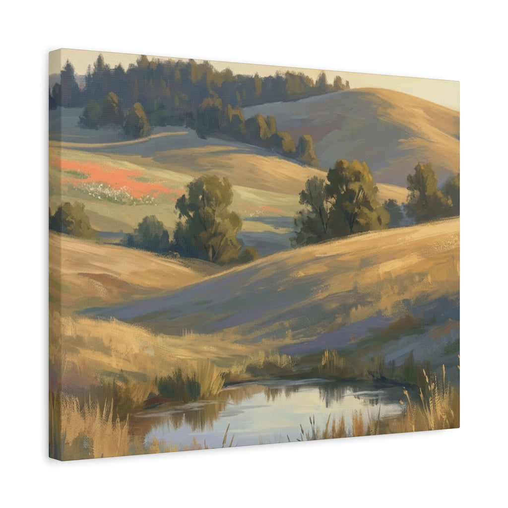 Coastal Cliff Canvas Wall Art — Lone Pine Seascape Matte Stretched Print