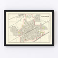 Vintage Map of Birmingham, Alabama 1895