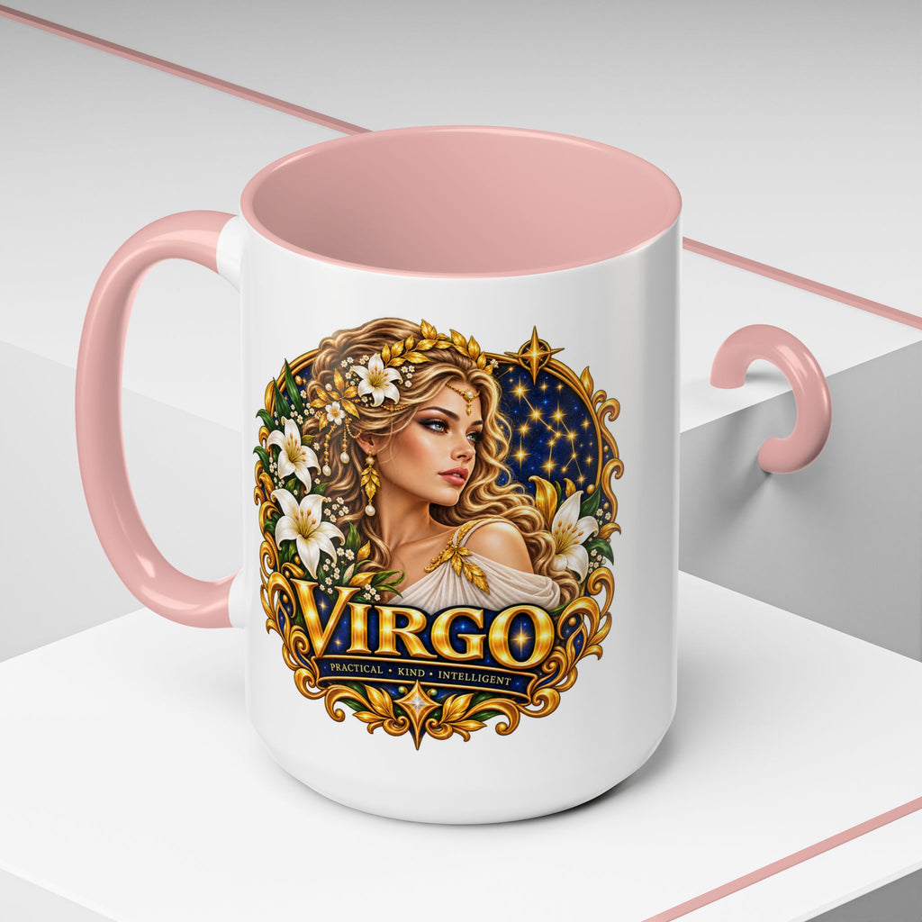 Virgo Zodiac Coffee Mug — Astrology Gift Mug (11/15oz)