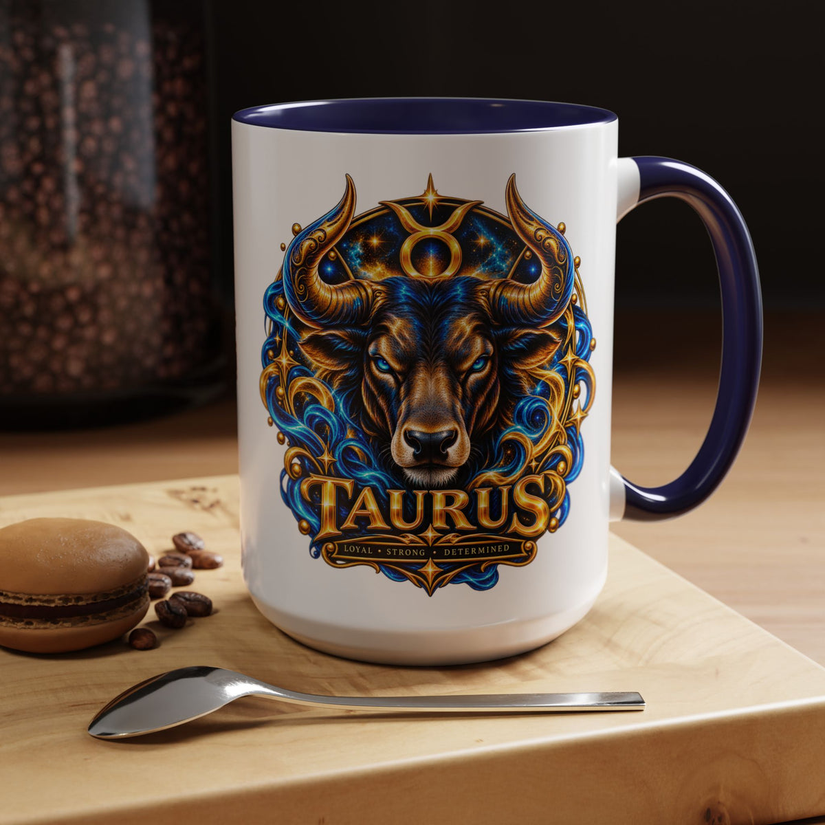 Taurus Coffee Mug — Zodiac Bull Accent Mug (11/15oz)