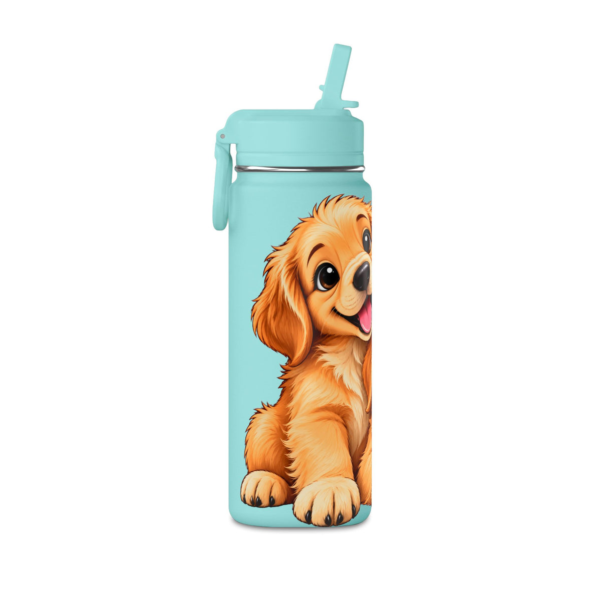 Golden Retriever Puppies Mini Water Bottle