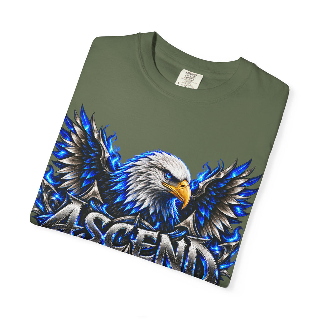 Ascend Eagle T-Shirt — Bold Blue Eagle Graphic Tee