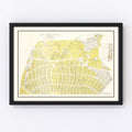 Vintage Map of Beverly Hills, California 1940