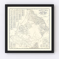 Vintage Map of Monterey, California 1920