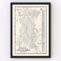 Vintage Map of San Luis Obispo, California 1920